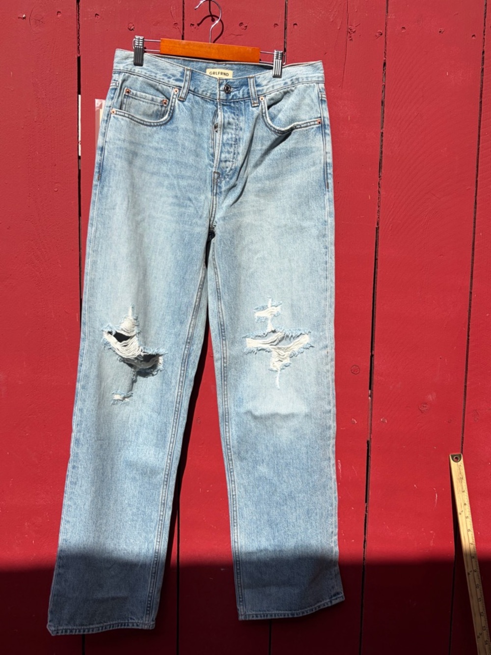 GRLFRND Low Rise Boyfriend Jeans